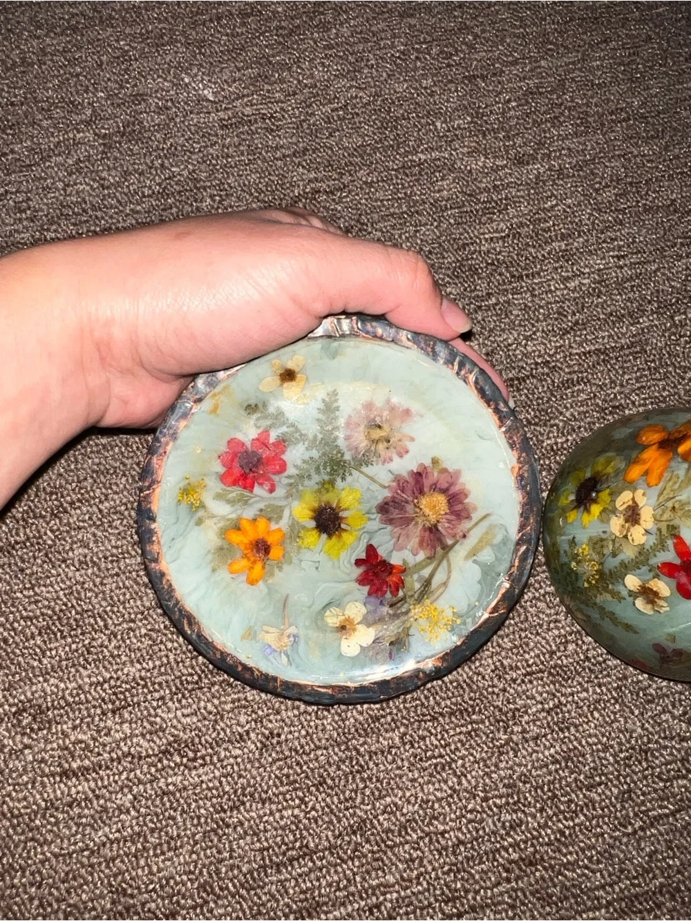 Floral Toothbrush and Soap Holder